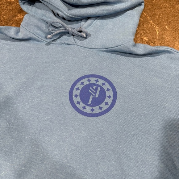 Aviator Nation X Hunger Games hoodie sweatshirt Large women blue - Picture 6 of 11